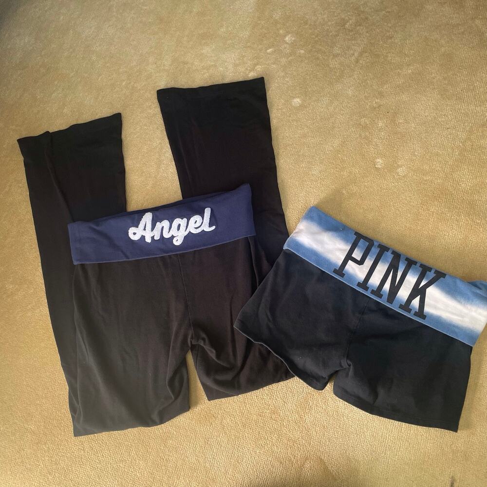 Vs PINK y2k Fold Over yoga pants yoga shorts lot